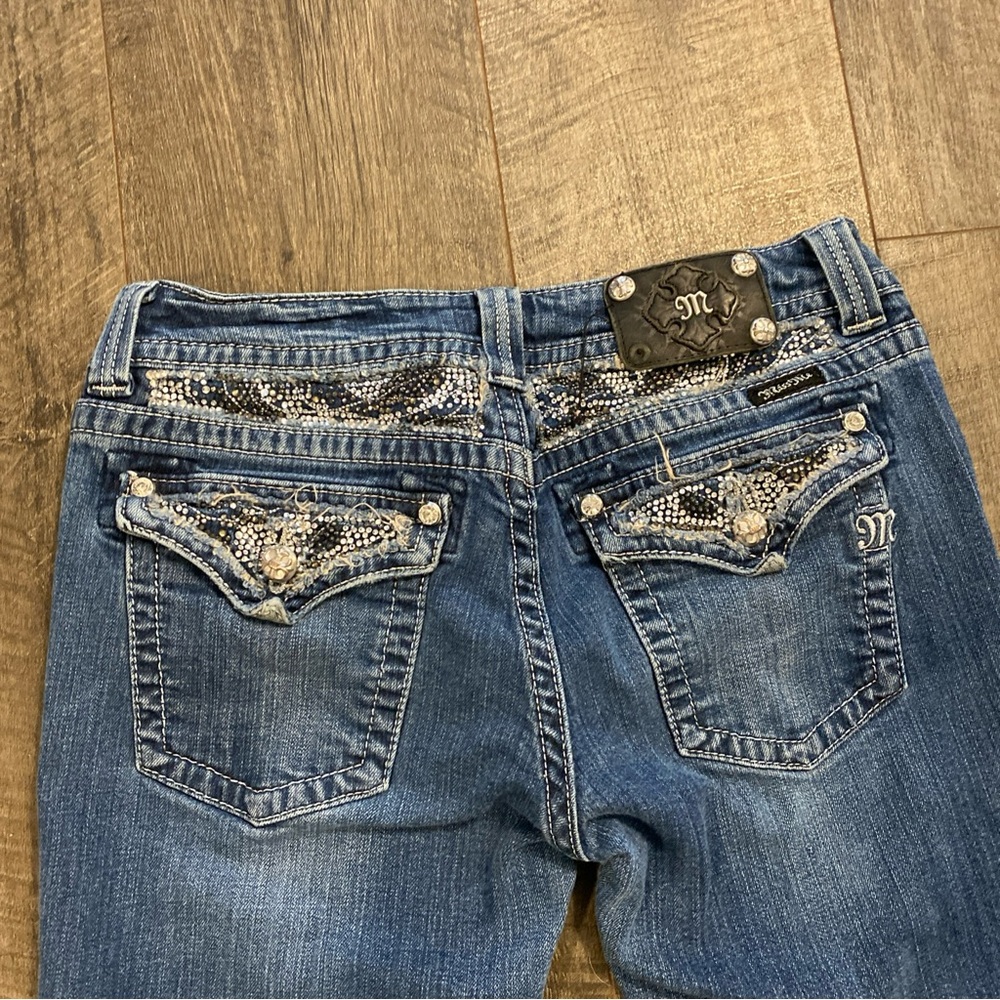 Miss Me Bootcut Jeans JP5124B7 Size 32 Bling Pants *FLAW*